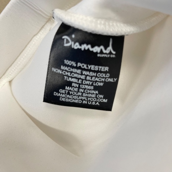 Diamond Supply Co White Nuwave Mini Skirt, Size M - NWT - Picture 4 of 5